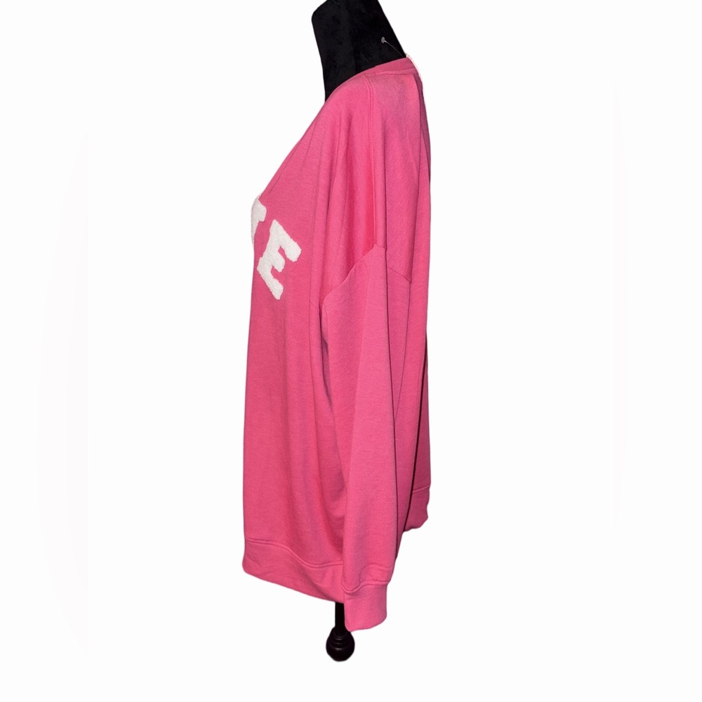 Workshop Republic LOVE Pink Graphic Sweatshirt  Women’s 2X - Picture 2 of 9